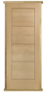 Modena 4 Prehung Solid Oak External Door